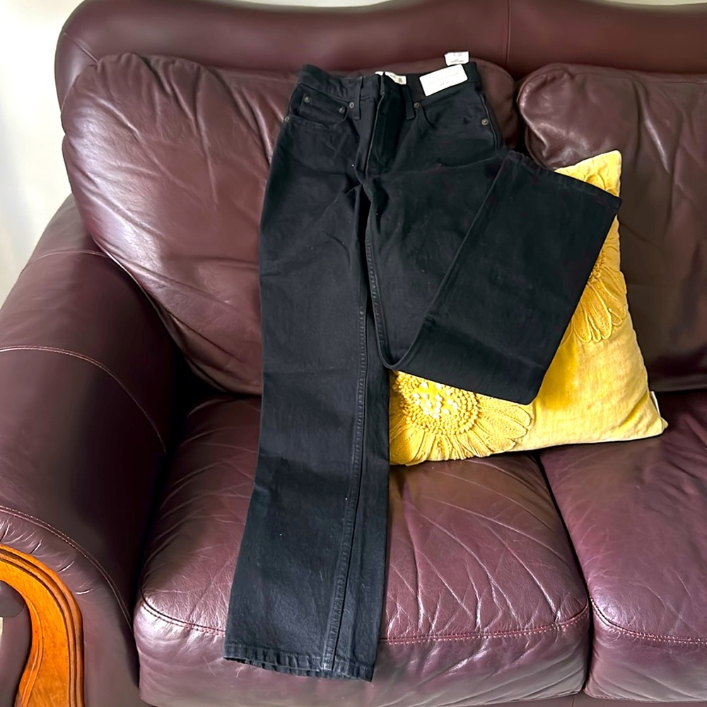 Ultra High Rise 90s Straight Black Pants
